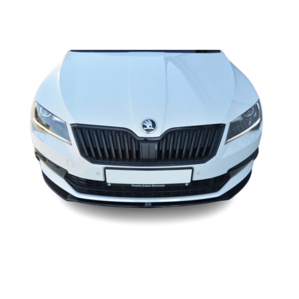 Skoda Super B Mk3 (2015 - 2018) Maxton Style Ön Lip (Plastik)